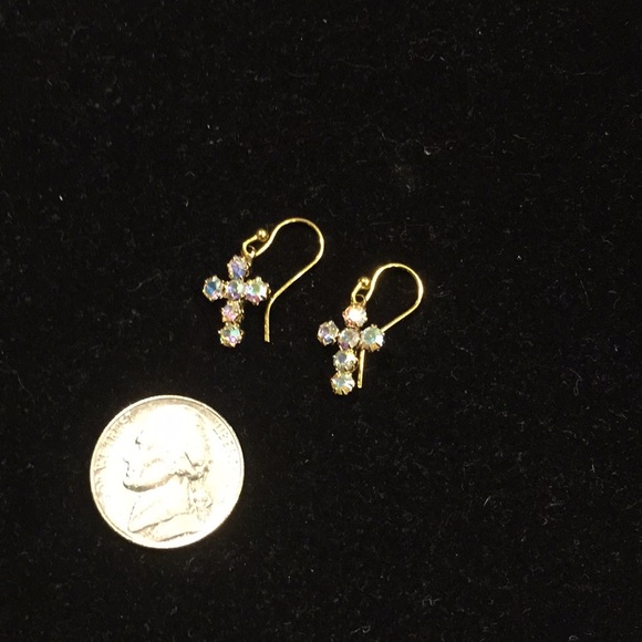 Artisan created Beautiful Cross Earrings - Picture 2 of 2